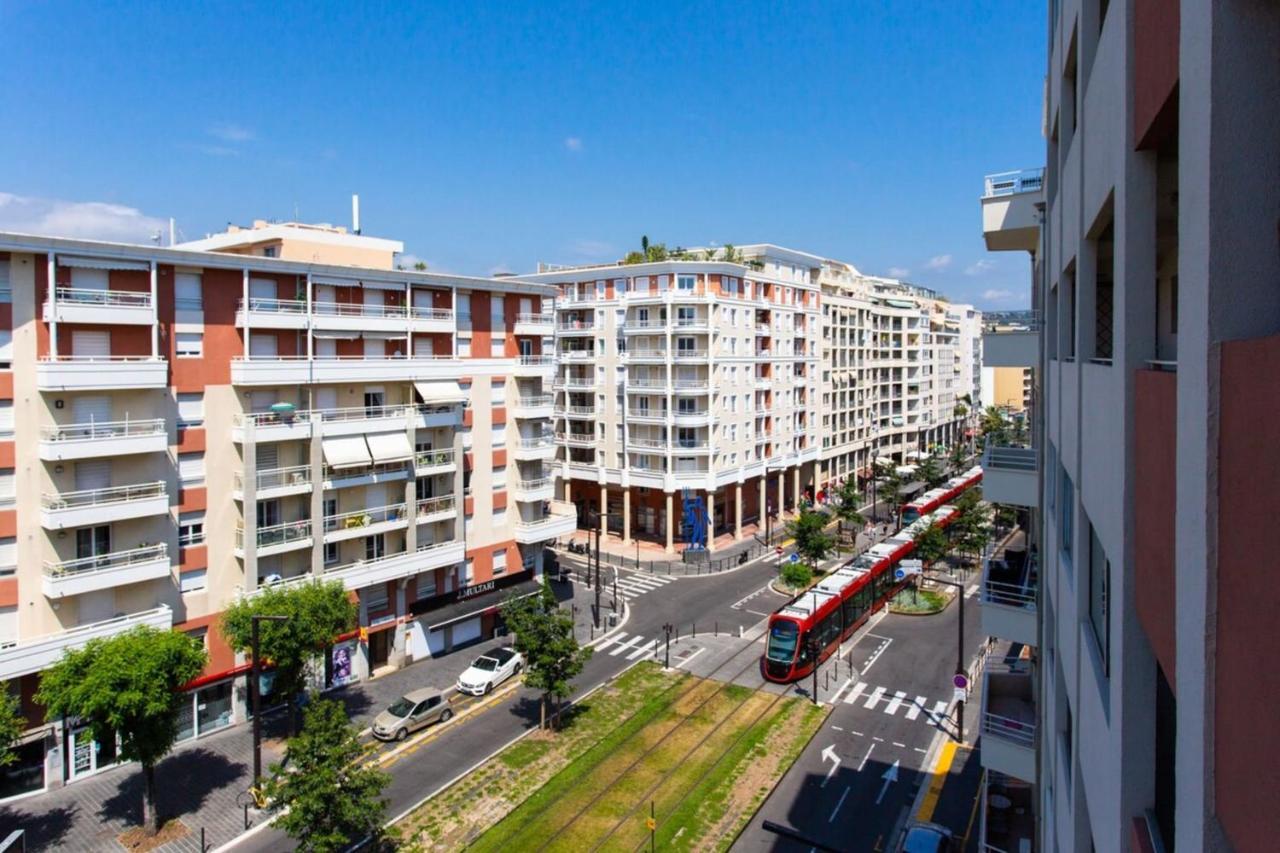 Appartement Sunny Private With Sea View Near The Beach Nice